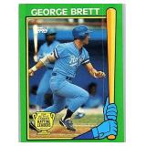 1990 TOPPS HOF GEORGE BRETT BATTING LDR CARD