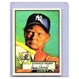 Donald Trump 1952 Topps style baseball