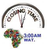 AFRICA - AUCTION CLOSING TIME - 3:00AM (02-08