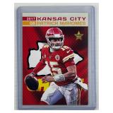 Patrick Mahomes 2017 rookie promo card
