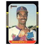 ROOKIE CARD 1987 DONRUSS DEVON WHITE