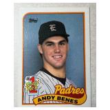 ROOKIE CARD 1989 TOPPS ANDY BENES