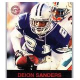 1997 FLEER HOF DEION SANDERS CARD