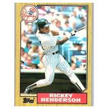 1987 TOPPS HOF RICKEY HENDERSON CARD