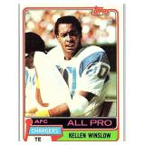 ROOKIE CARD 1981 TOPPS HOF KELLEN WINSLOW