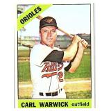 1966 TOPPS CARL WARWICK CARD