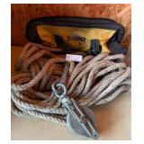 DeWalt bag w/ Rope and Pulley