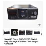 Sony CDP-CX235 200 disc CD changer NEW IN BOX