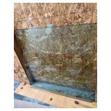 Clear glass tabletop 42inx 42 in x 1/2 in