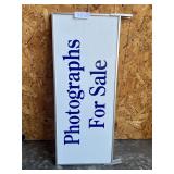 Photographs For Sale Sign (33in)