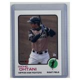 Shohei Ohtani 1973 Topps style baseball card