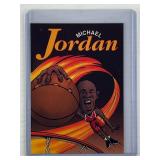 Michael Jordan 1990/91 brown cartoon promo card