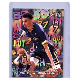 Victor Wembanyama 2023 Flair Hot Numbers rookie