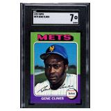 1975 Topps Mini Baseball #575 Gene Clines SGC 7