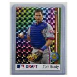 Tom Brady MLB Draft gold prism rookie