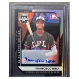 2021 Auto Francisco Nina Panini Elite Extra  #176