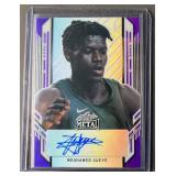 2021-22 Mouhamed Gueye Leaf Metal Portrait Purple