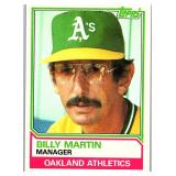 1983 TOPPS BILLY MARTIN CARD