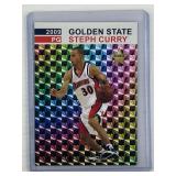 Stephen Curry 2009 gold prism rookie card
