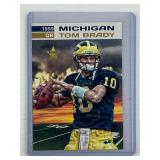 Tom Brady 1999 Michigan promo rookie card