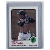 Shohei Ohtani 1973 Topps style baseball card