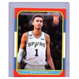 ictor Wembanyama 1986 Fleer style promo rookie car