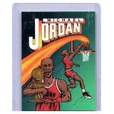Michael Jordan 1990/91 green cartoon promo card