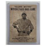 Babe Ruth Witch-E-Baseball Game baseball card