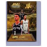 Victor Wembanyama 2023 Gold Lightning rookie card