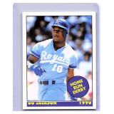 Bo Jackson 1990 Home Run Derby promo card
