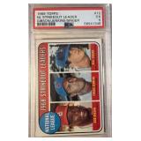 1969 Topps NL Strikeout Leader #12, Gibson/J PSA 5