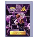 Victor Wembanyama 2022 Gold Lightning rookie card