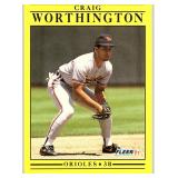 1991 FLEER Craig Worthington #496