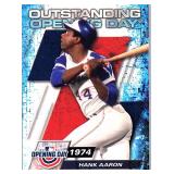 INSERT CARD OPENING DAY HOF HANK AARON