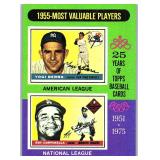 HIGH GRADE VINTAGE 1975 TOPPS HOF YOGI BERRA