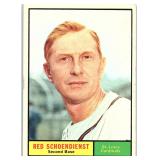 1961 TOPPS HOF RED SCHOENDIENST CARD
