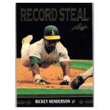 INSERT CARD 1991 LEAF HOF RICKEY HENDERSON