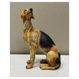 Vintage Sitting Dog Statue (7.5in)