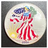 2000 1 oz Silver American Eagle Walking Liberty do