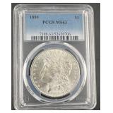 1889 Morgan Silver Dollar PCGS Ms63