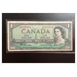 1954 Bank of Canada Dollar Banknote