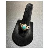 Turquoise Sterling Ring SZ 6.5