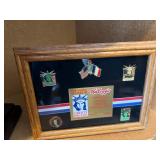 Rare 1886 -1986 Collection Liberty Pins - Framed