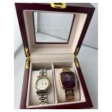 2 High End Women Wrist Watch Collection with Case