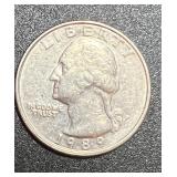 1989-P Washington Quarter