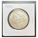 1890 Morgan Silver Dollar Coin