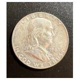 1963-D Franklin Silver Half Dollar