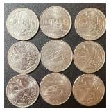 Lot(9) North Carolina State Quarters