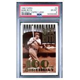 BABE RUTH 1995 TOPPS #3  NO GOLD "TOPPS"  PSA 6