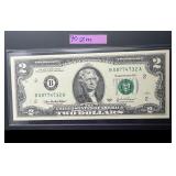 1976 $2 Dollars Bill Low Serial No. Excellent Cond